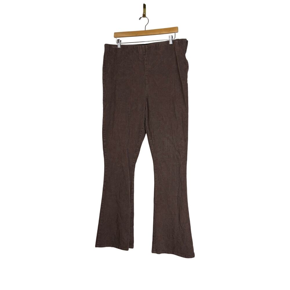 ASOS DESIGN Brown Corduroy Bootcut Pants Womens 16T Tall Dark Academia